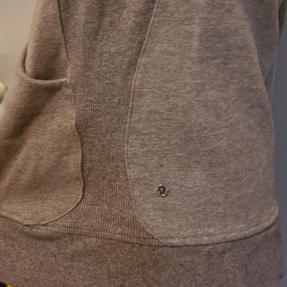 Lululemon Asymmetrical Scuba Full Zip Jacket Athletic Gray - Picture 5 of 9